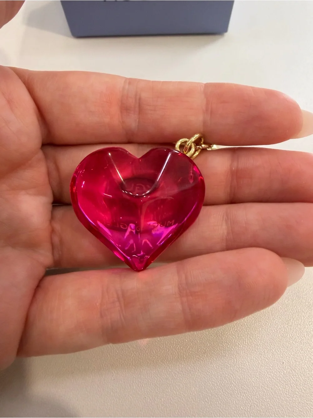 Mugler Alien Pulp Heart Charm Key Ring